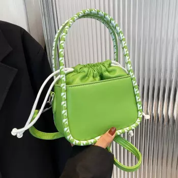 Женская сумка-мессенджер из ПУ кожи, однотонная