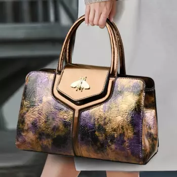 Женская сумка на одно плечо из ПУ кожи, с принтом