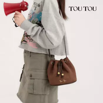 Женская сумка на шнурке TOUTOU, винтажная дизайнерская сумка через плечо с регулируемым ремешком, модная оригинальная Роскошная брендовая сумка