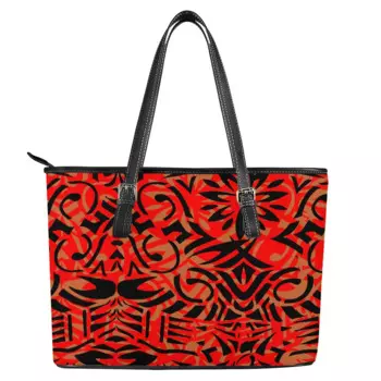 Женская сумка-тоут из искусственной кожи, на молнии