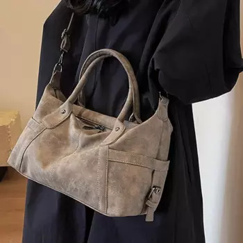 Женская сумка-тоут с контрастными буквами, модная Женская дорожная сумка, портативная Повседневная Простая Регулируемая женская сумка