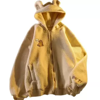 Женская толстовка из овечьей шерсти на молнии, с вышивкой