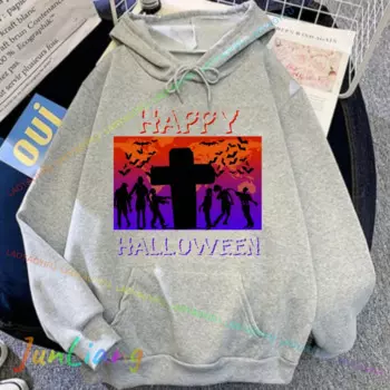 Женская толстовка с капюшоном и принтом «летучая мышь»