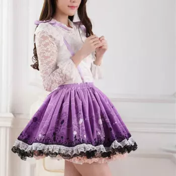 Женская юбка-джемпер с принтом одуванчиков