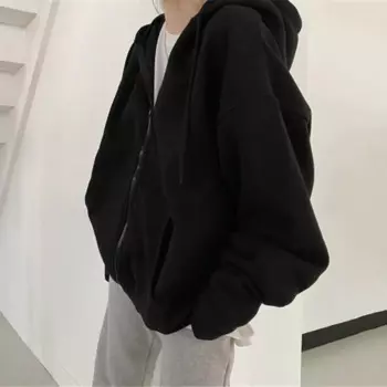 Женская верхняя одежда, стильная спортивная куртка с капюшоном и карманами на шнурке для женщин, женская одежда, пальто с эластичным искусственным капюшоном, Женское пальто с капюшоном