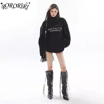 Женская водолазка с капюшоном, с длинным рукавом