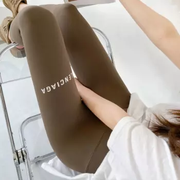 Женские Брюки-Капри в простом стиле с надписью, летние облегающие пикантные спортивные Леггинсы с высокой талией для бега