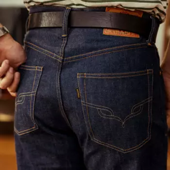 Женские брюки RedTornado, тяжелые, натуральные штаны цвета индиго, немытые штаны, толстые неокрашенные джинсы из необработанного денима, 14 Унций