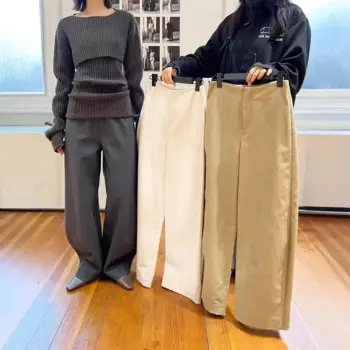 Женские брюки с широкими штанинами