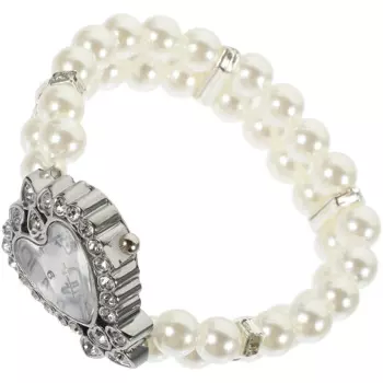 Женские часы-браслет, женские жемчужные женские браслеты, женские наручные кварцевые часы со стразами, женские