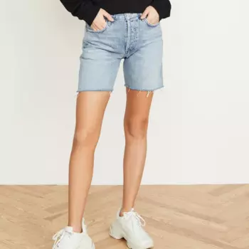 Женские джинсовые шорты с завышенной талией