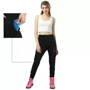 Женские джинсы для верховой езды Volero для мотокросса, повседневная защита, общий пучок подол, скрытые наколенники, брюки, брюки для девочек