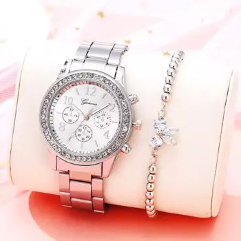 Женские фирменные часы 2024 роскошные розовые золотые простые женские кварцевые часы с цифровым дизайном Деловые женские часы со стальным ремешком