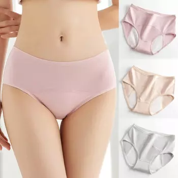 Женские хлопковые трусики, сексуальные непротекающие менструальные трусики, женское нижнее белье, хлопковые трусики, удобные женские трусики