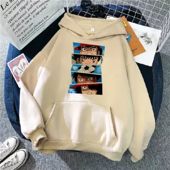 Женские худи Captain Tsubasa, забавный графический костюм 90-х в Корейском стиле, одежда для женщин, готический спортивный костюм