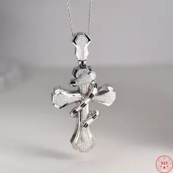 Женские и мужские подвески из серебра 925 пробы с фианитами