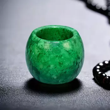 Женские кольца из натурального нефрита, 22 мм