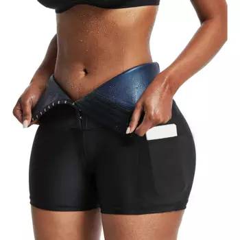 Женские компрессионные шорты для похудения, с высокой талией