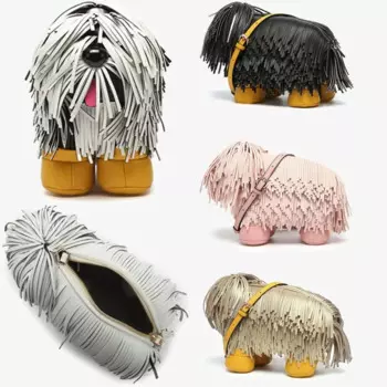 Женские кошельки из искусственной кожи в форме собаки, креативные мультяшные сумки, регулируемый плечевой ремень, гладкая сумка-мессенджер на молнии, сумка-хобо