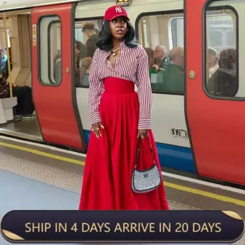 Женские костюмы на заказ — элегантные, облегающие талию, с плиссированной юбкой с высокой талией, осенняя коллекция 2024.