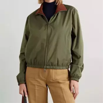 Женские куртки, осень 2024, новая верхняя одежда, двустороннее женское пальто, высококачественный топ с длинными рукавами y2k, ветрозащитная куртка с высоким воротом