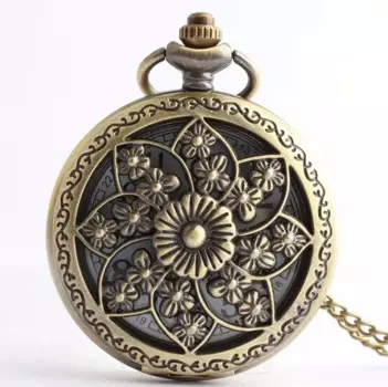 Женские кварцевые часы BUY888, с цветком из бронзы и кварца