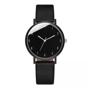 Женские кварцевые часы на кожаном ремешке, аналоговые наручные часы