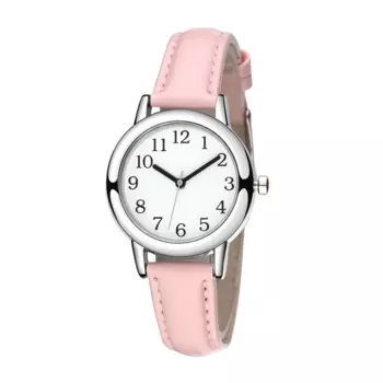 Женские кварцевые часы с ремешком из искусственной кожи