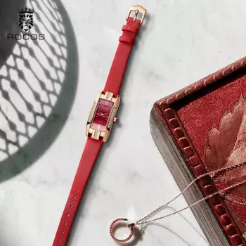 Женские кварцевые наручные часы с кожаным ремешком, в стиле 1920-х