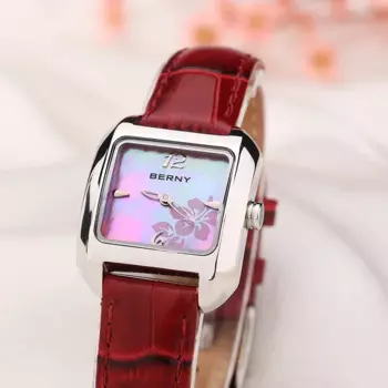 Женские кварцевые наручные часы с кожаным ремешком, 3 бар