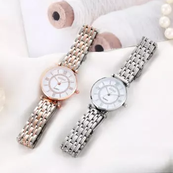 Женские кварцевые наручные часы Женские часы из нержавеющей стали Роскошный дизайн Женские наручные часы Женские Наручные Reloj Para Mujer