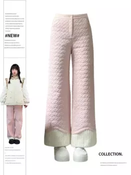 Женские мешковатые розовые лоскутные спортивные штаны Harajuku, уличная одежда, модные брюки для бега с высокой талией Y2k, винтажные широкие брюки, одежда 2024