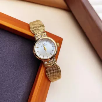 Женские модные водонепроницаемые кварцевые часы с браслетом