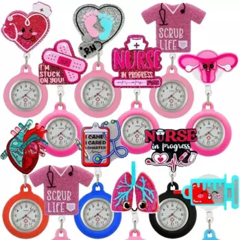 Женские наручные часы с выдвижной брошью из ПВХ