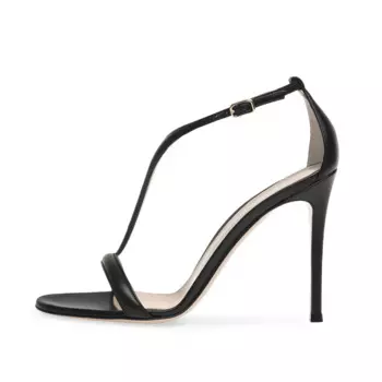 Женские пикантные матовые туфли Lovirs с открытым носком на тонком высоком каблуке, сандалии с Т-образным ремешком, вечерние туфли на шпильке 12 см, модель 5-15