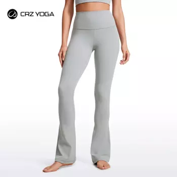 Женские расклешенные леггинсы CRZ YOGA Butterluxe с высокой талией, Леггинсы для йоги 31,5 дюйма с карманами, удобные повседневные штаны для отдыха