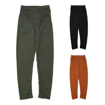 Женские шаровары X7YA, деловые повседневные брюки с карманами и высокой талией