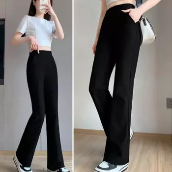 Женские Штаны Для Йоги, расклешенные леггинсы с высокой талией