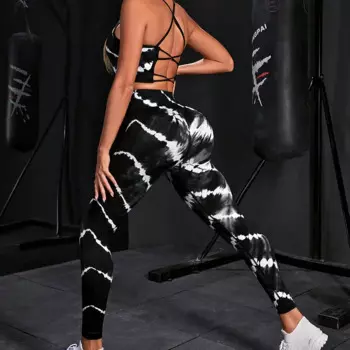 Женские штаны для йоги с высокой талией, подтягивающие бедра, брюки, костюм для йоги, женские штаны с акулами