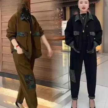 Женские спортивные костюмы, спортивный костюм, толстовка и брюки, 2024, повседневная куртка с капюшоном, брюки, женский спортивный костюм, зимний утепленныйLX395