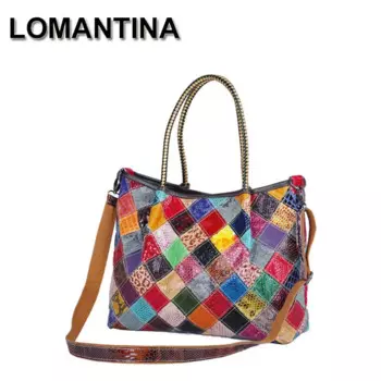 Женские сумки через плечо, роскошные Повседневные Сумки из натуральной кожи, большие женские кожаные сумки, женская сумка