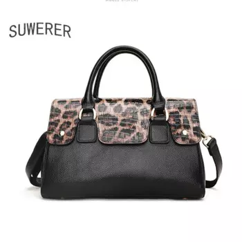 Женские сумки, роскошные брендовые качественные кожаные леопардочки, дамские сумочки, женская сумка через плечо из натуральной воловьей кожи большой вместимости