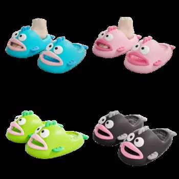 Женские тапочки Hangyodon Kawaii Sanrioed Симпатичные летние домашние женские тапочки Нескользящие парные уличные крутые домашние забавные туфли