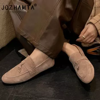 Женские туфли из натуральной кожи JOZHAMTA, размеры 34-40