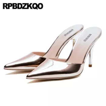 Женские туфли-лодочки на высоком каблуке, Размеры 33-34