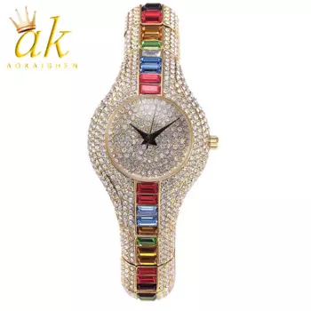 Женские Водонепроницаемые кварцевые часы Aokaishen в стиле хип-хоп