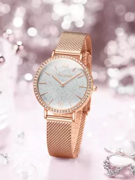 Женские Водонепроницаемые кварцевые часы из нержавеющей стали