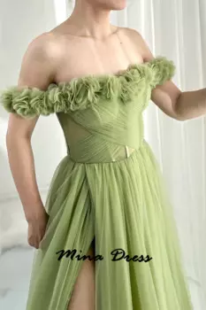 Женские вечерние платья с открытыми плечами, без рукавов