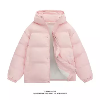 Женские зимние парки, новинка 2024, водонепроницаемые повседневные однотонные свободные плотные теплые куртки с капюшоном, женская верхняя одежда