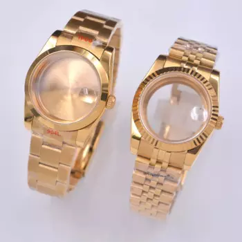 Женские золотые часы с сапфировым стеклом, 36/39 мм